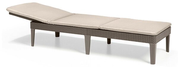 Keter Jaipur cappuccino/bézs napozóágy párnával