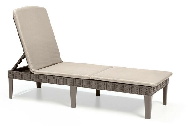 Keter Jaipur cappuccino/bézs napozóágy párnával