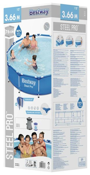 Bestway merev falú medence, 366x76cm