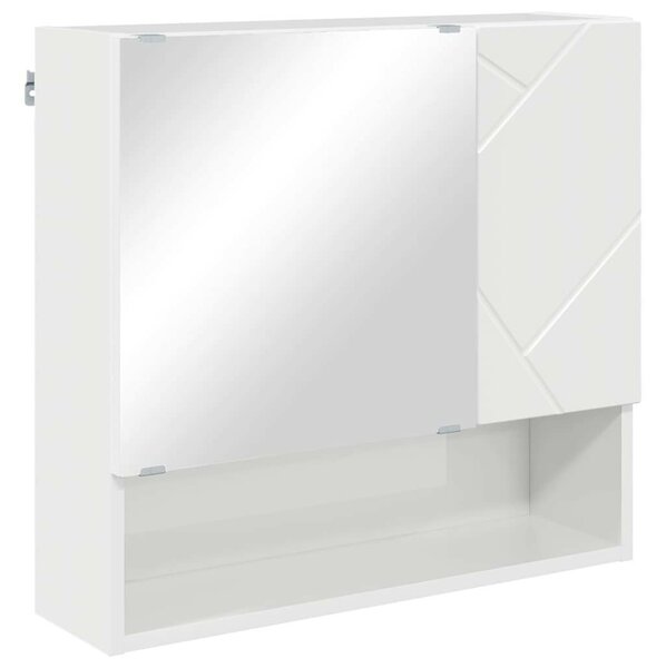 Fürdőszoba bútor szett 5 pcs Magasfényű fehér 61 x 35 x 64 cm