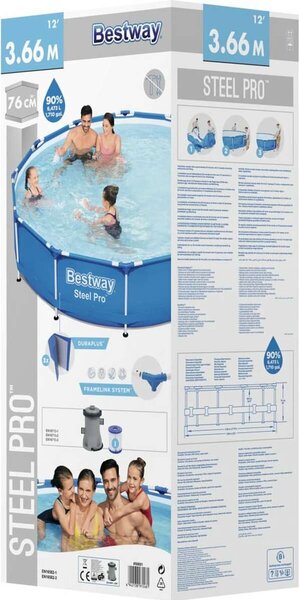 Bestway merev falú medence, 366x76cm