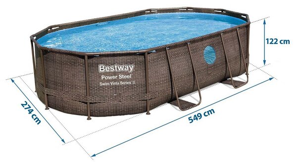 Bestway kerti medence kerettel 488 x 305 x 107 cm 12 az 1-ben 56946