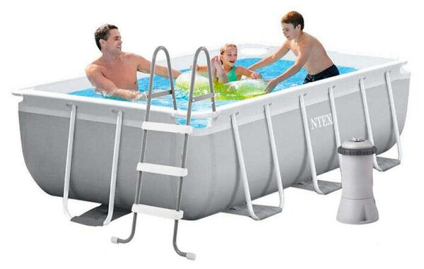 Intex Prism Frame Prémium 300x175x80cm Fémvázas medence szett, vízforgatóval, létrával (26784NP)