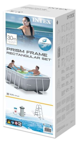 Intex Prism Frame Prémium 300x175x80cm Fémvázas medence szett, vízforgatóval, létrával (26784NP)