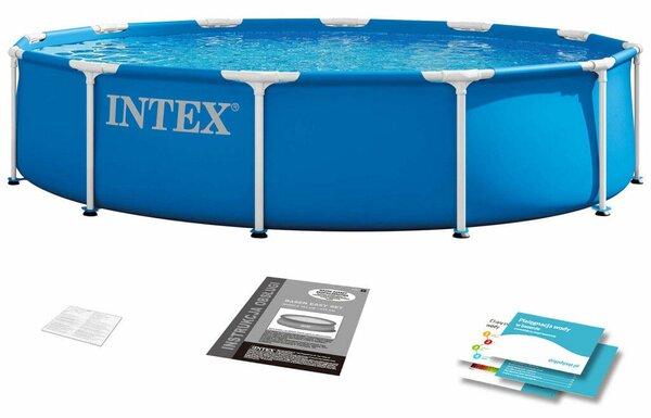 INTEX kör alakú vázas kerti medence 366 x 76 cm, 6503 l