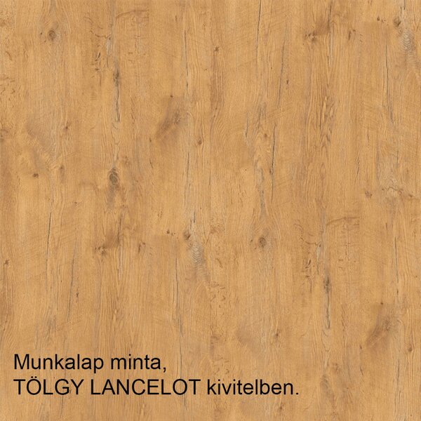 Dagas szekrény, tölgy lancelot/szürke matt, VEGA 60 DP-210 2F