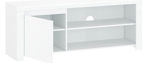 TV asztal 1D/160, fehér fényes, LINDY