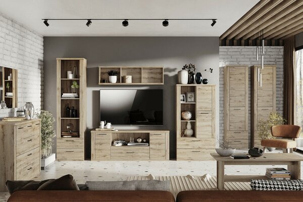 TV asztal 2D1S/180, navarra tölgy, DORSI