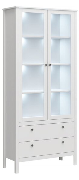 Vitrin 2W2S, fehér, OLJE