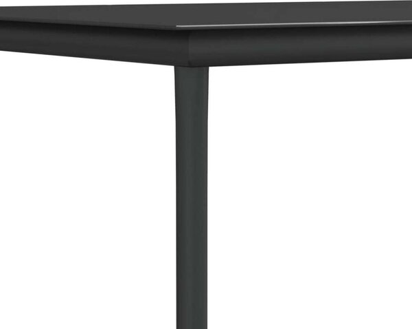 VidaXL 5-részes polyrattan és acél kerti étkezőgarnitúra párnával
