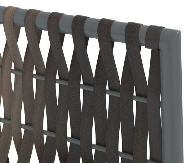 VidaXL 7-részes polyrattan és acél kerti étkezőgarnitúra párnával