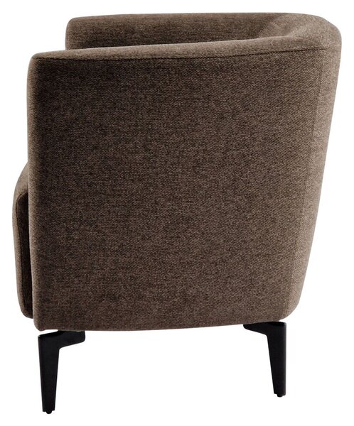 Design fotel, barna/fekete, KAPY