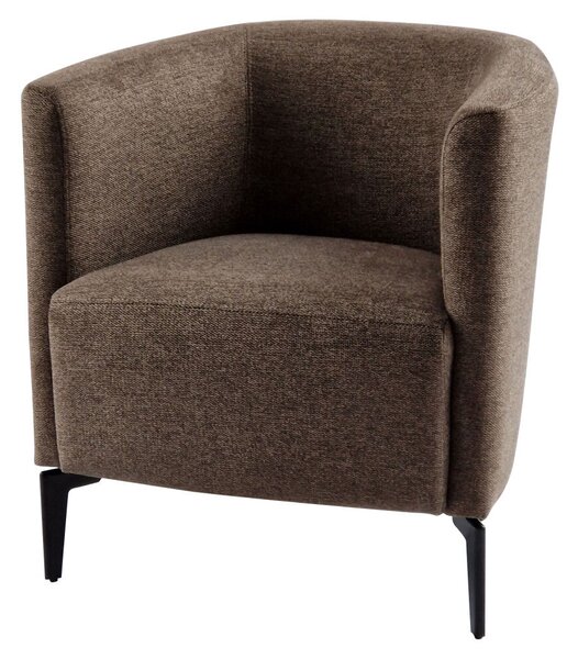 Design fotel, barna/fekete, KAPY