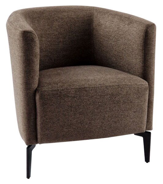 Design fotel, barna/fekete, KAPY