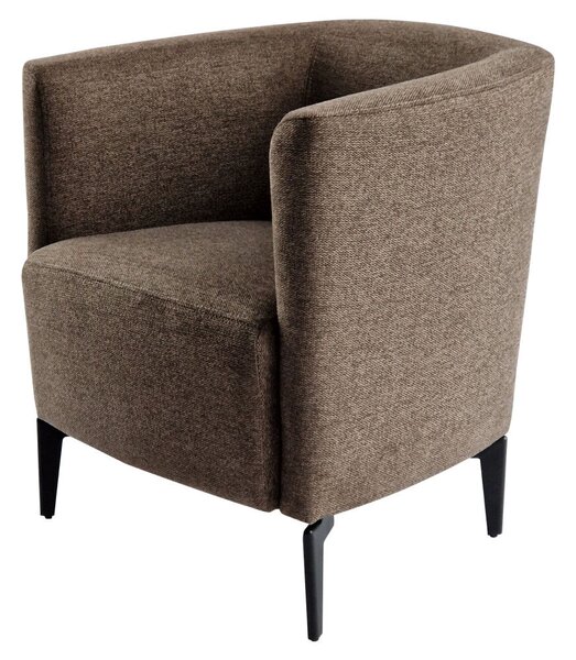 Design fotel, barna/fekete, KAPY