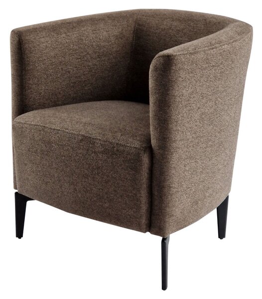 Design fotel, barna/fekete, KAPY