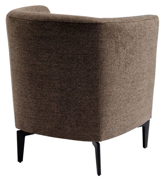 Design fotel, barna/fekete, KAPY