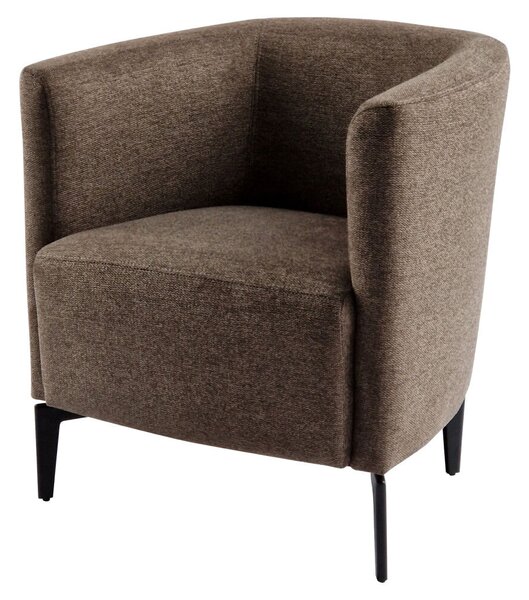 Design fotel, barna/fekete, KAPY