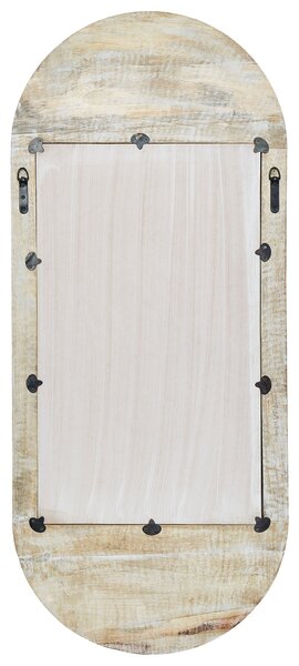 Falitükör BRIANT 56 cm 130 cm Mangófa Fehér