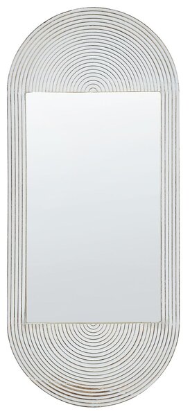 Falitükör BRIANT 56 cm 130 cm Mangófa Fehér