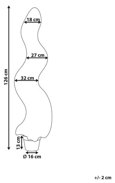 Műnövény CYPRESS SPIRAL TREE 126 cm Zöld