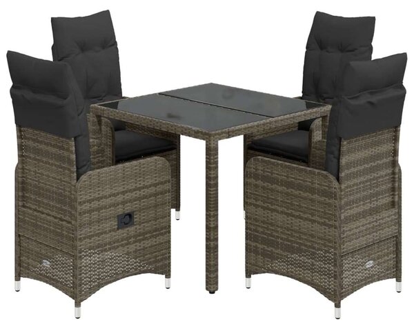 VidaXL Polyrattan Kerti Bútor - 5 részes szett