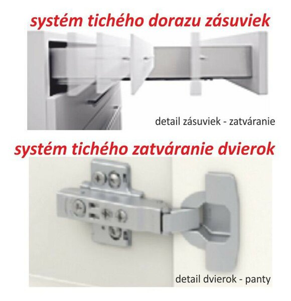 Kétajtós alsószekrény, tölgy sonoma, LINE