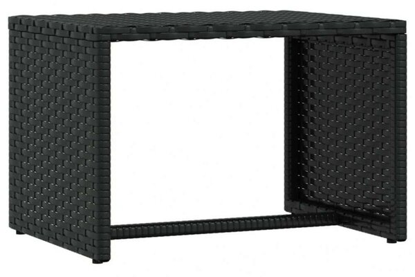 VidaXL fekete polyrattan napágy asztallal