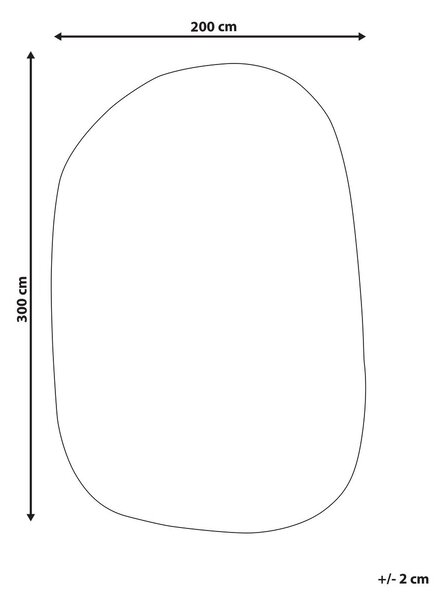 Szőnyeg MITHA Törtfehér 200 x 300 cm Viszkóz