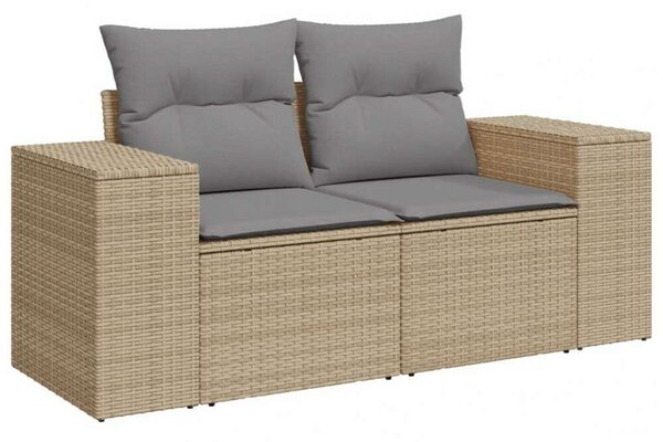 VidaXL Polyrattan Kerti Ülőgarnitúra - 6 részes - Bézs