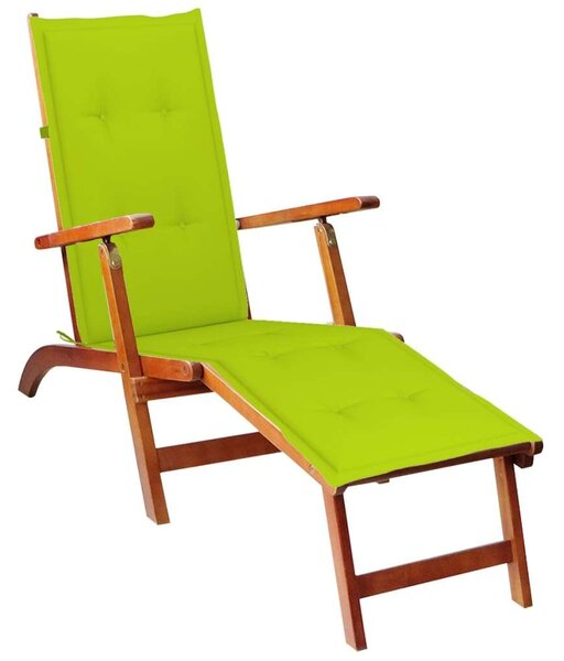 VidaXL Akácfa Napozószék - Kényelmes Kültéri Pihenőszék - 167cm