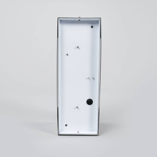Lindby LED kültéri falilámpa Severina, magasság 25 cm, rozsdamentes acél, Alu / szürke / cink, Rozsdamentes acél, Modern