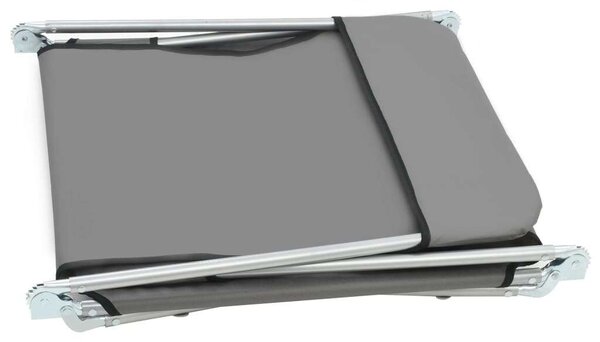 VidaXL Napozóágy Szett - 2 db - Szürke