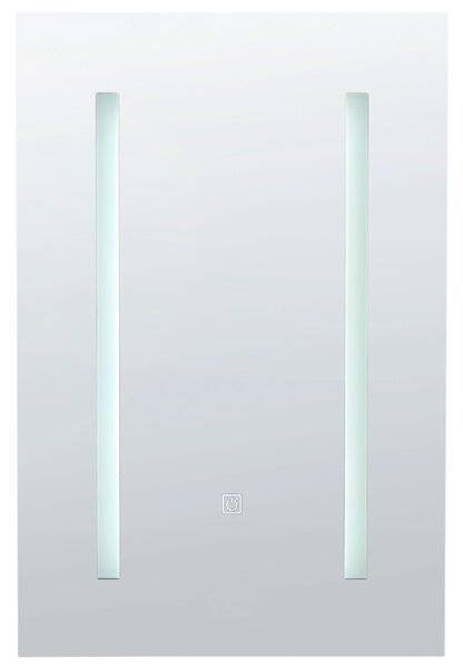 Fürdőszobai tükrös faliszekrény LED CAMERON 40 cm 60 cm Fekete