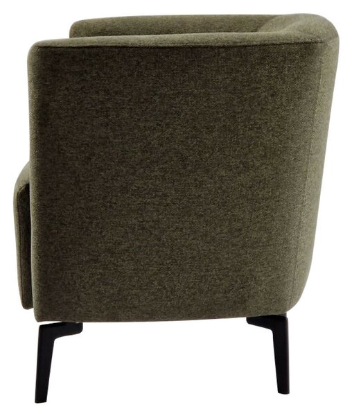 Design fotel, zöld/fekete, KAPY