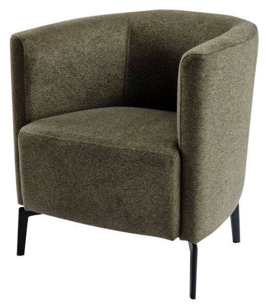 Design fotel, zöld/fekete, KAPY