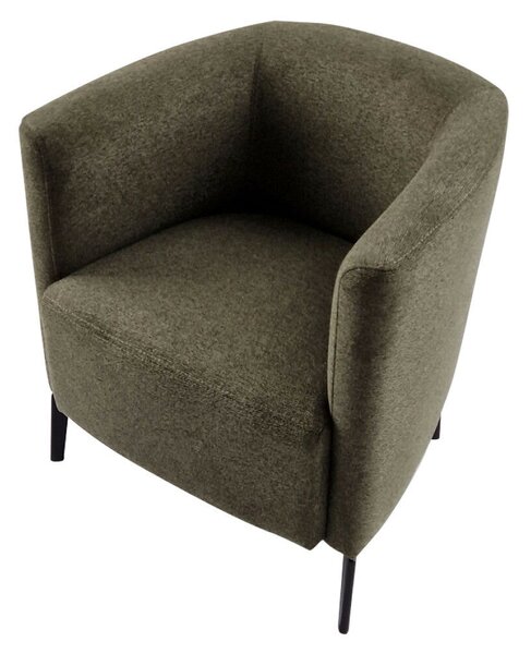 Design fotel, zöld/fekete, KAPY