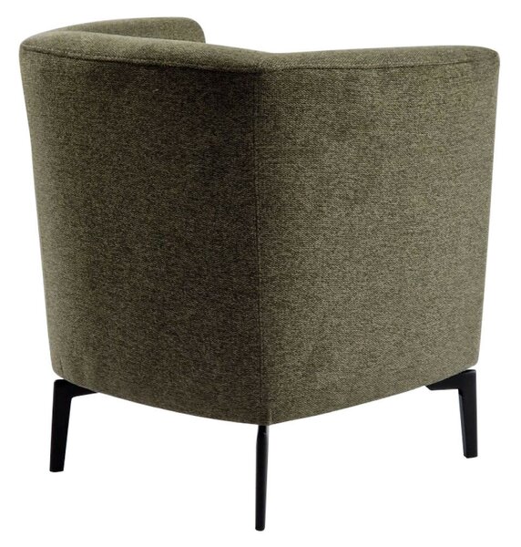 Design fotel, zöld/fekete, KAPY