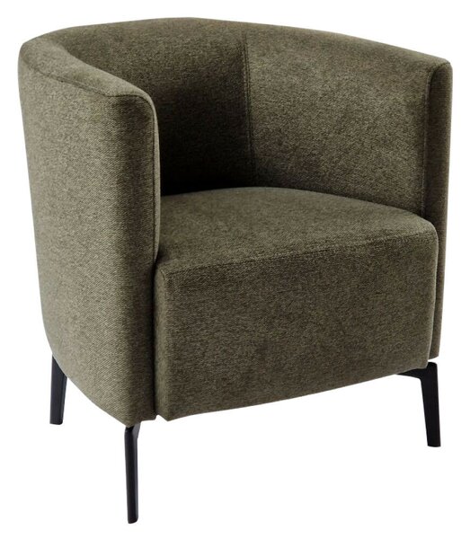 Design fotel, zöld/fekete, KAPY
