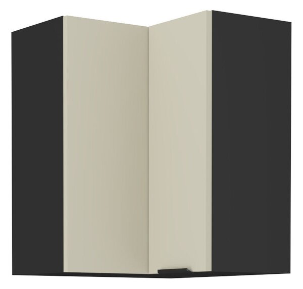 Felső sarokszekrény kasmír/fekete, ARAKA 60x60 GN-72 2F