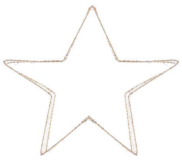 Kétdarabos karácsonyi dekoráció szett LED ITALLA 30/38 cm Csillag Arany