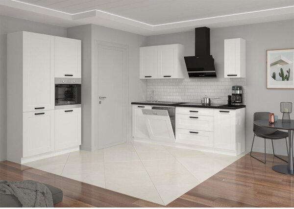 Magas szekrény, artisan tölgy/fehér, LULA 60 DK-210 2F