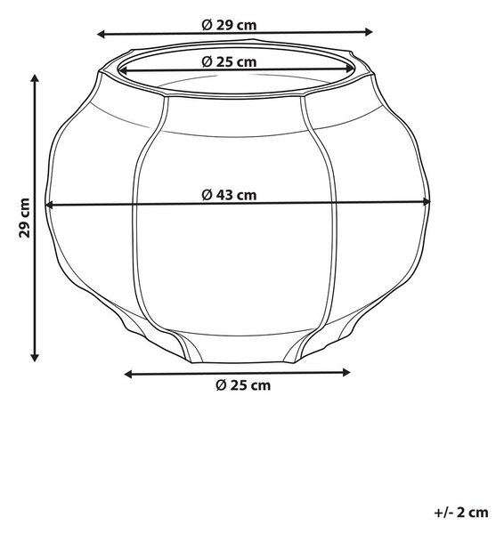 Virágcserép INNTAL 43 cm Bézs