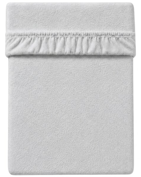 MOLTON fleece gumis lepedő ezüst 90 x 200 cm
