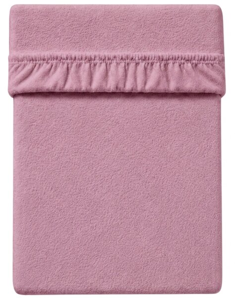 MOLTON fleece gumis lepedő rózsaszín-lila 180 x 200 cm
