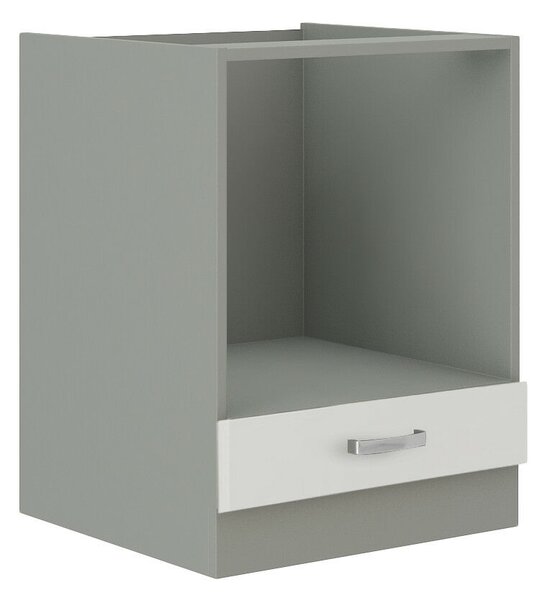 Alsószekrény, fehér magasfényű, PRADO 60 DG BB