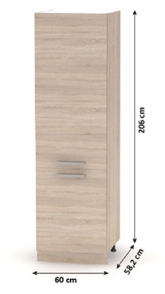 Élelmiszer szekrény, tölgy sonoma, NOVA PLUS NOPL-081-60