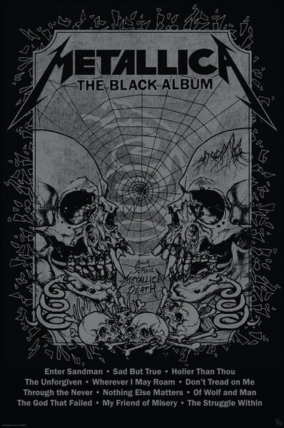 Plakát Metallica - Black Album, (61 x 91.5 cm)