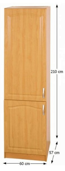 Hűtőgép szekrény elem, éger, balos, LORA MDF NEW KLASIK S60LO