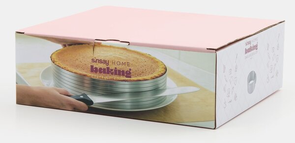 Sinsay - Állítható tortalap szeletelő gyűrű - ezüst